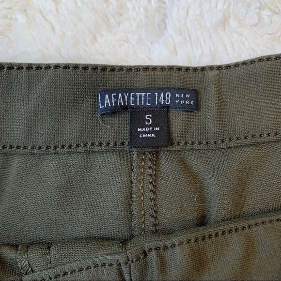 LAFAYETTE 148 olive green stretch pant leggings - Picture 4 of 5